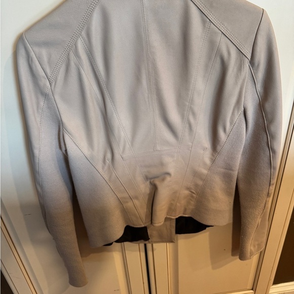 MARC NEW YORK BY ANDREW MARC Felix Leather Moto Jacket Pale Pink - Picture 2 of 8